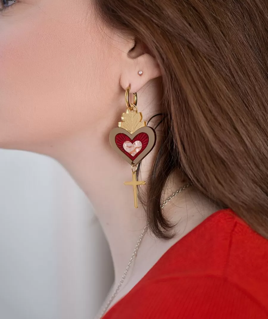 Hearts Korvakorut Ristilla>Butoni Shop