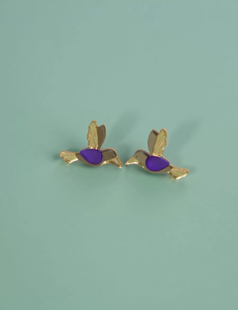 Kolibri Nappikorvakorut, Violetti>Butoni Store