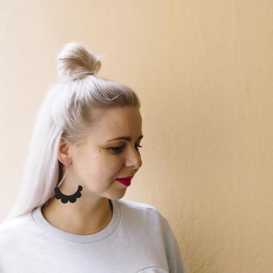 Kaarella Korvakorut, Musta>Maanantaimalli Fashion