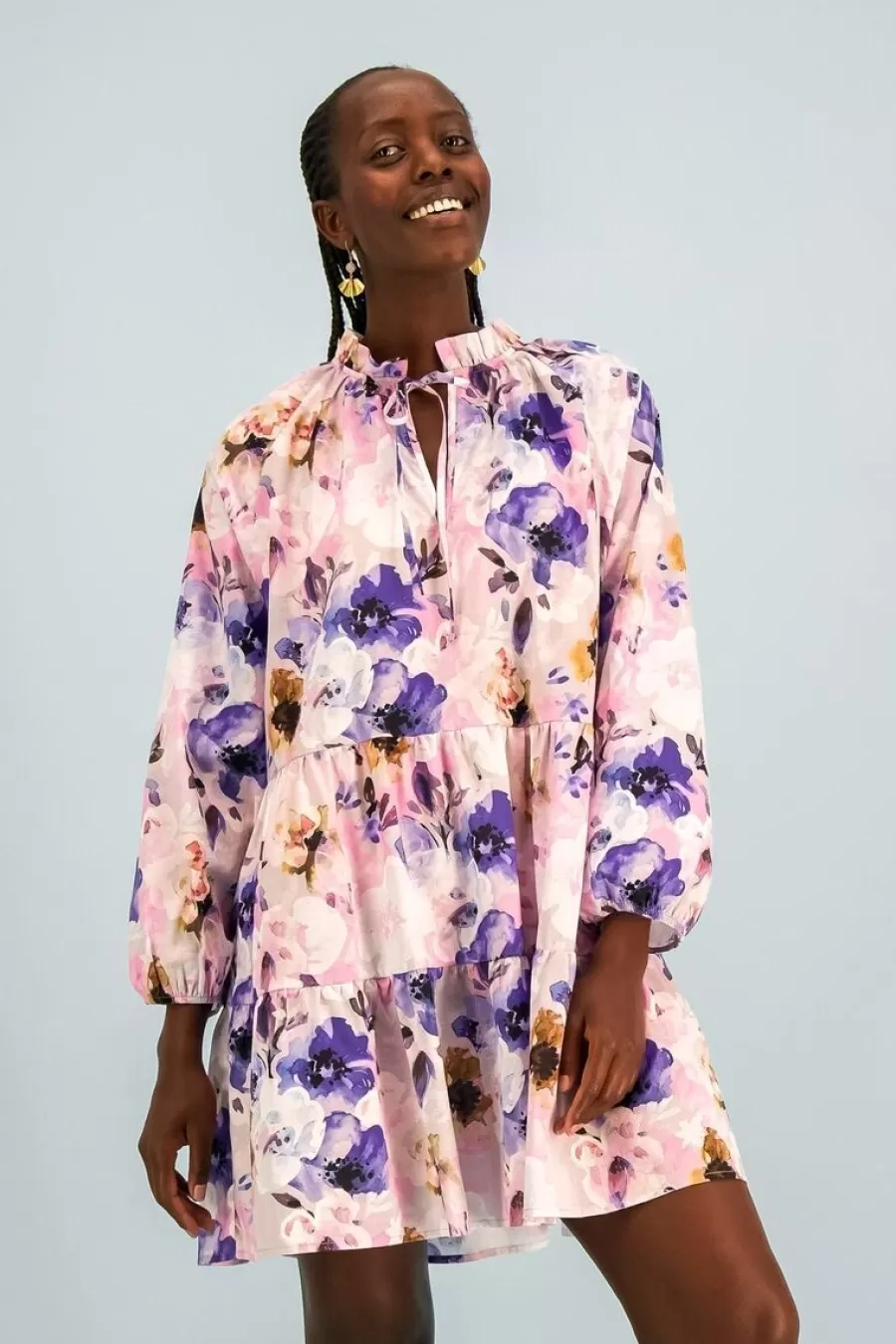 Voluminous Tunika, Lilac Anemone>Kaiko Store