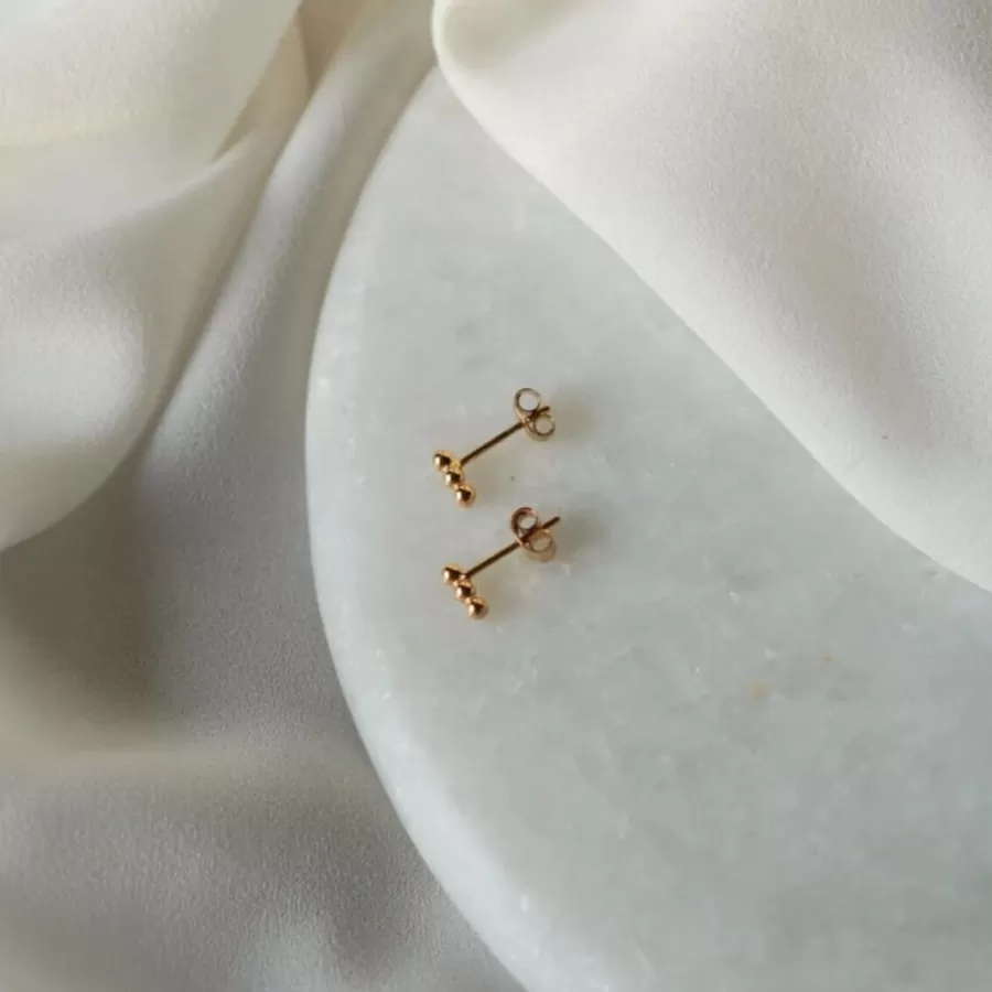 Lila Bubbel Dot Korvakorut, Golden Hour>LiLa Design Best Sale