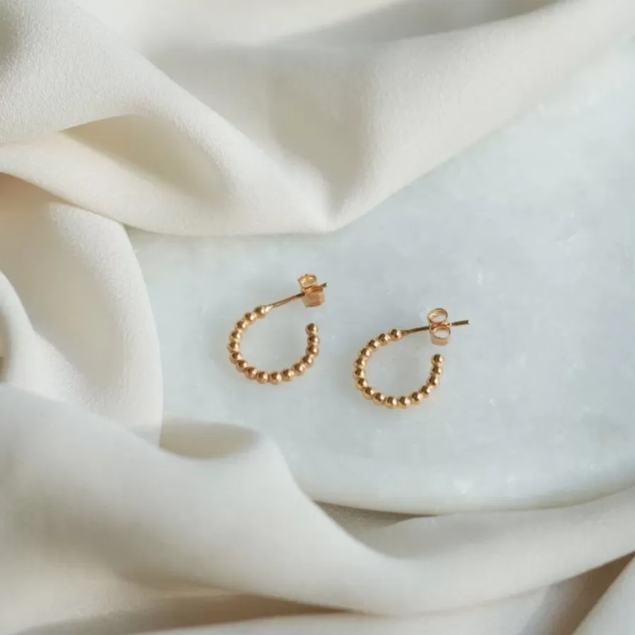 Lila Bubbel Hoop Korvakorut, Golden Hour>LiLa Design Shop