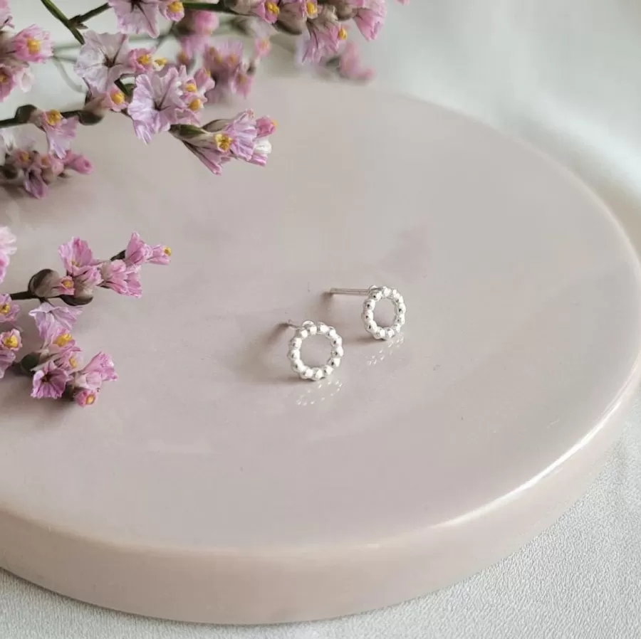 Lila Bubbel Mini Korvakorut, Hopea>LiLa Design Cheap