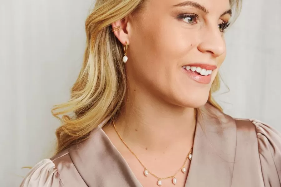 Lila Parla Hoop Korvakorut, Golden Hour>LiLa Design Hot