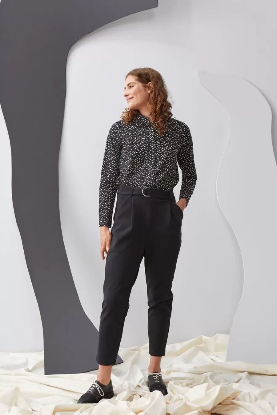Dressy Housut, Musta>Papu Fashion
