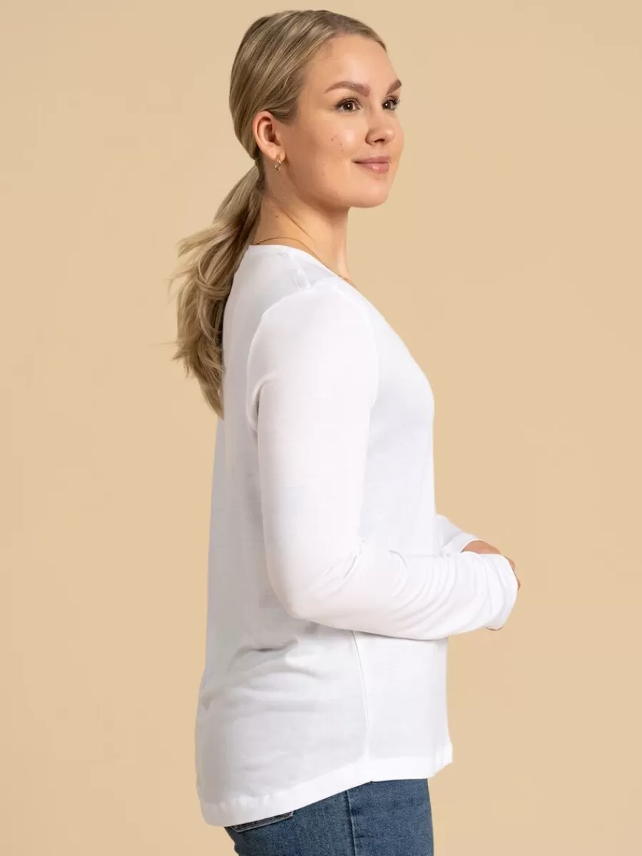 Riva Aava Pitkahihainen, Valkoinen>Riva Clothing Store
