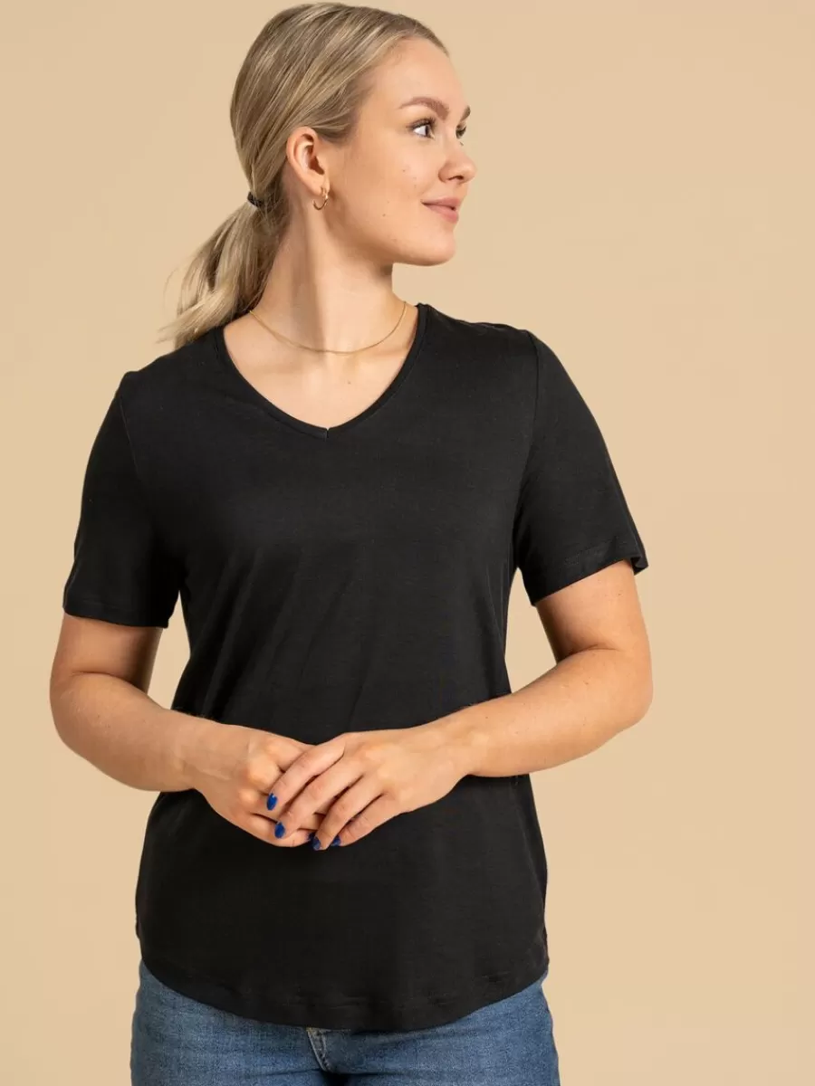 Riva Aava T-Paita, Musta>Riva Clothing Clearance