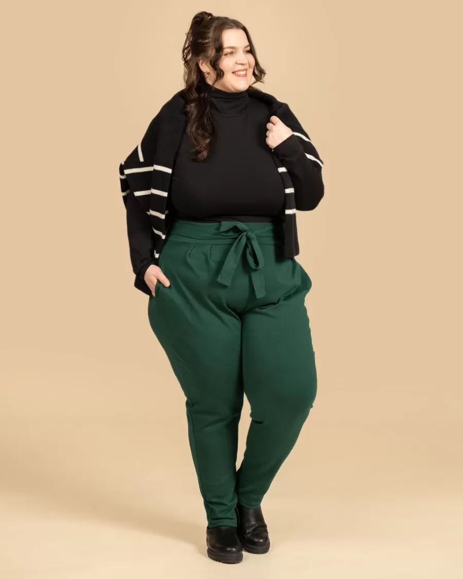 Riva Mukava Housut, Tummanvihrea>Riva Clothing Cheap
