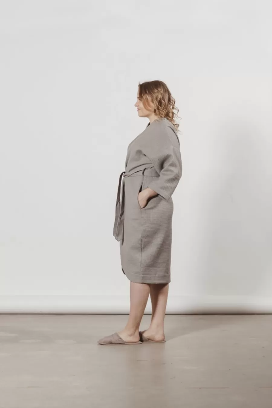 Tulppaani Vohvelikylpytakki, Harmaa>Puuvillatehdas Fashion